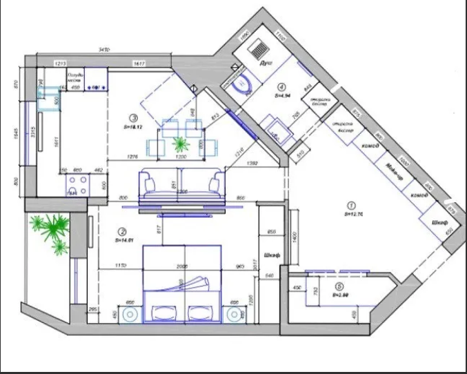 Квартира на Гагаринское плато