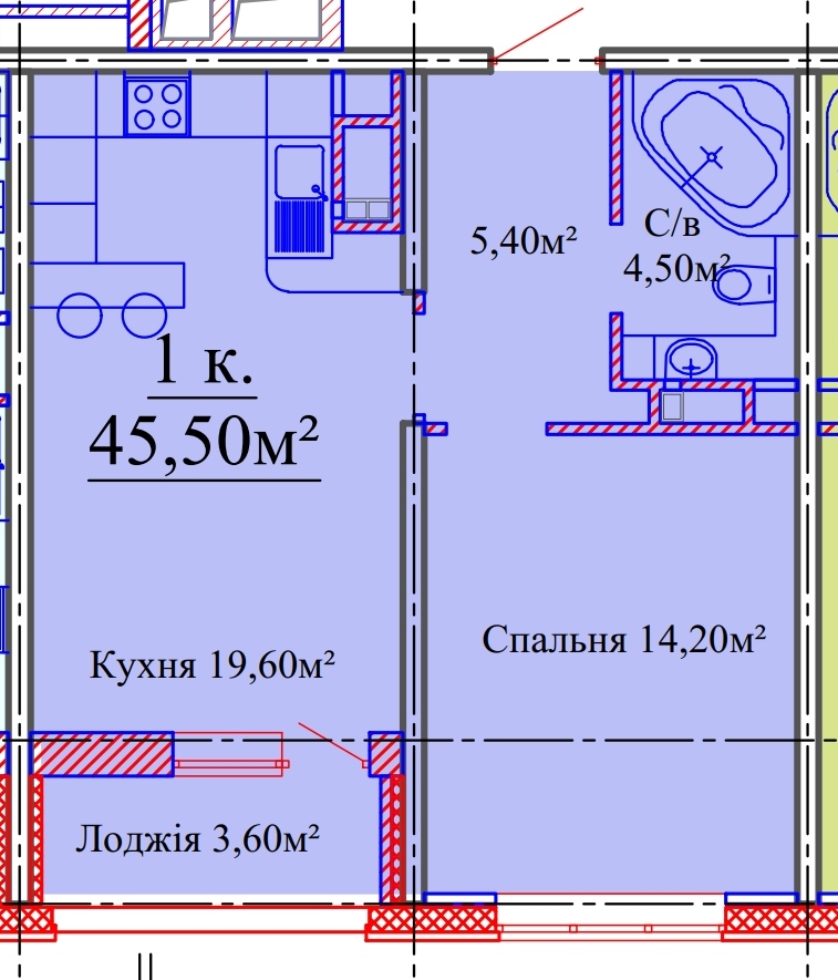 Квартира ЖК Скай Сити на Варненская ул.