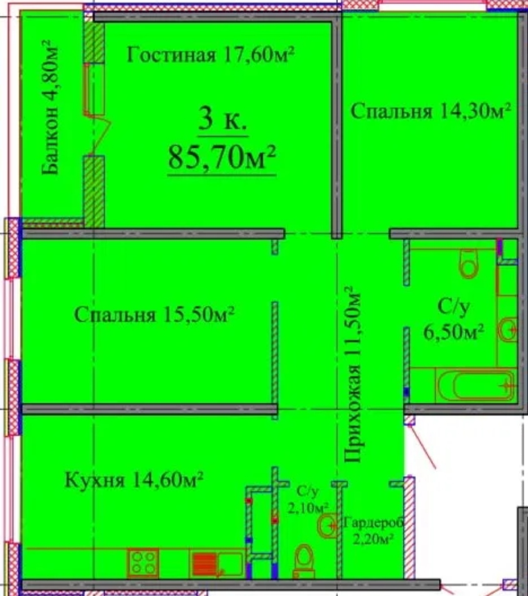 Квартира в Альтаир 3 на Жаботинского. ул.