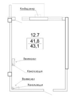 Видова однокімнатна квартира в центрі! ЖК Аполлон!