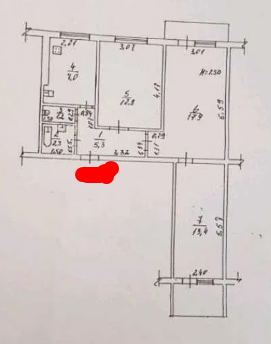 Небесна сотня.вул.3х кімнатна квартира