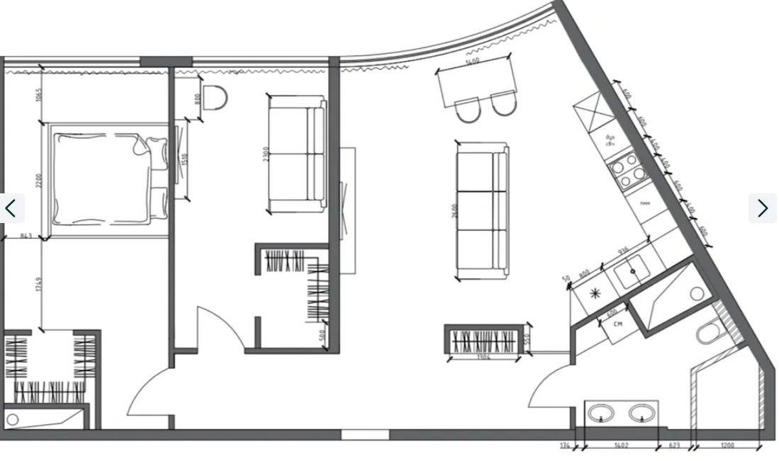 Квартира на Каманина ул.