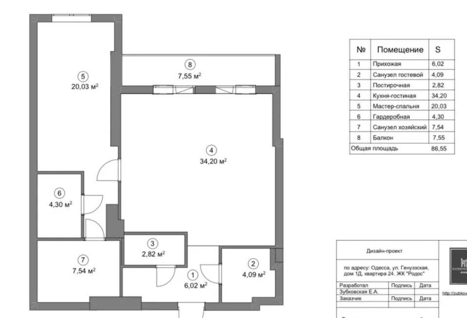 Квартира на Генуэзская ул.