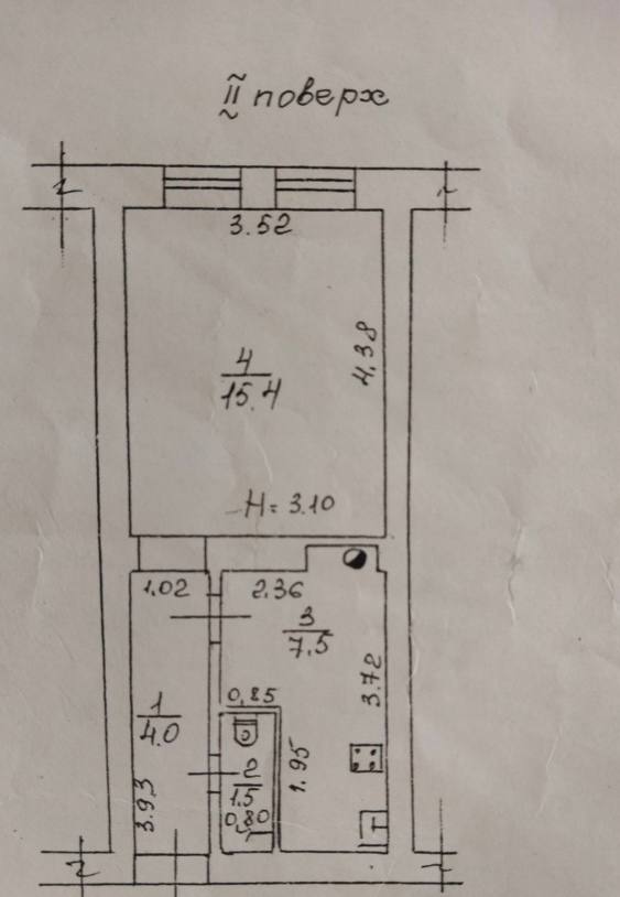 Однокомнатная квартира в Воснесенском переулке