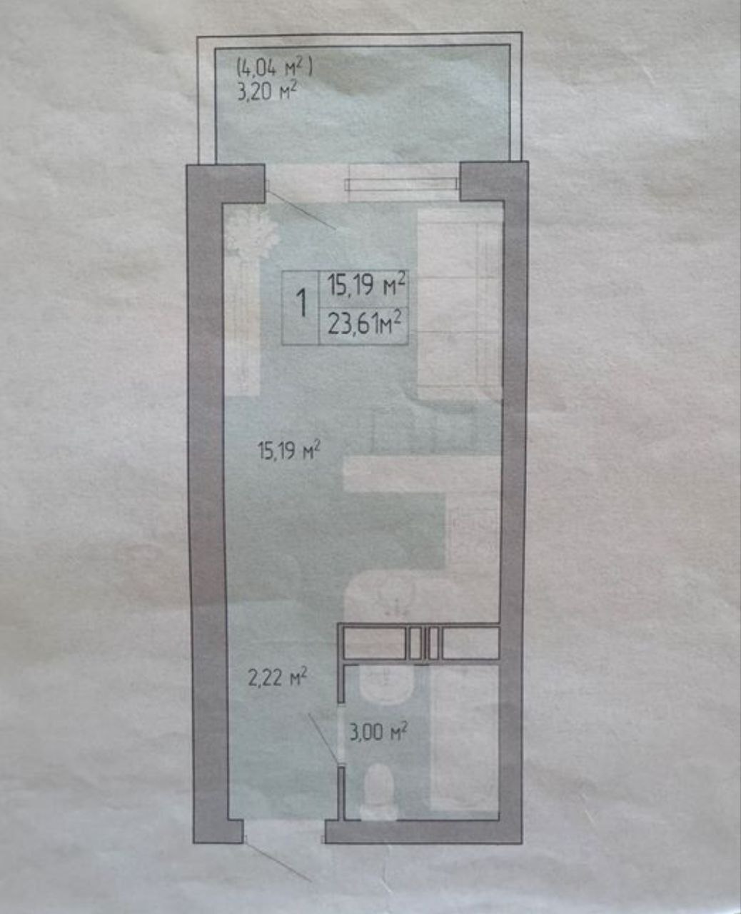 У продажі квартира на вулиці Пішонівській в ЖК"Акварель-3"