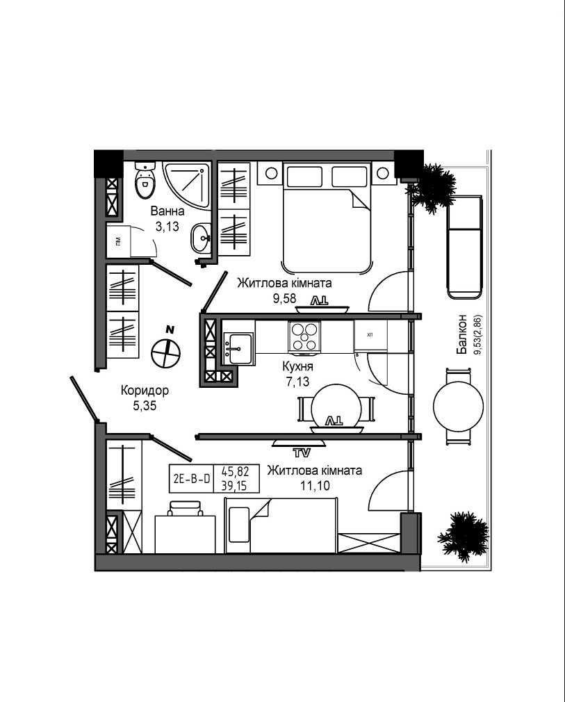 квартира 10 массив Авангард