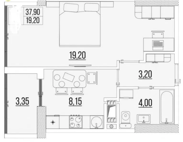 Квартира на Бугаївській вул