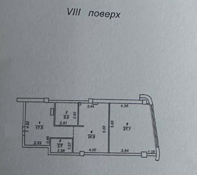 Однокімнатна квартира в пер. Удільний вул.