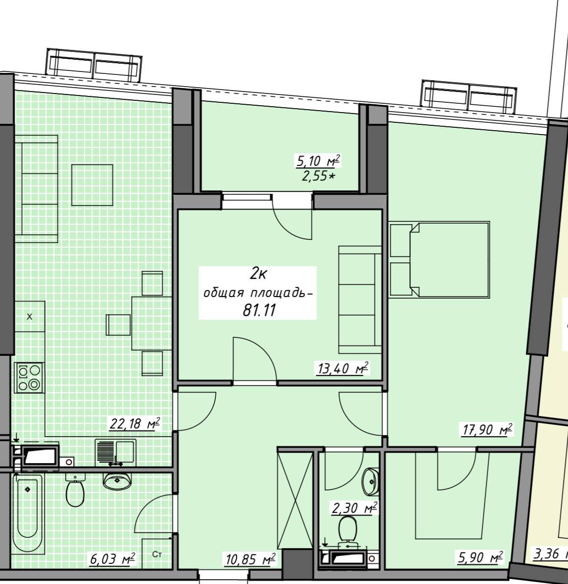 Квартира на Курортний пров.