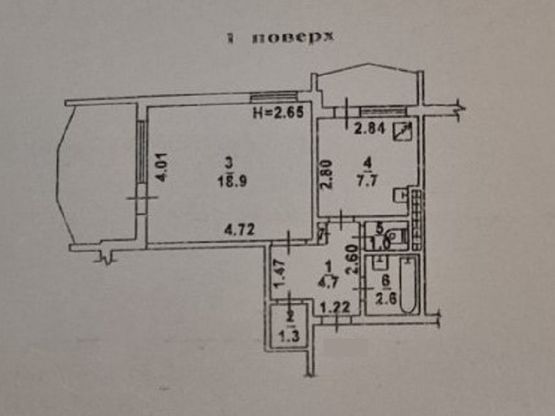 Однокімнатна квартира на Корольова вул.