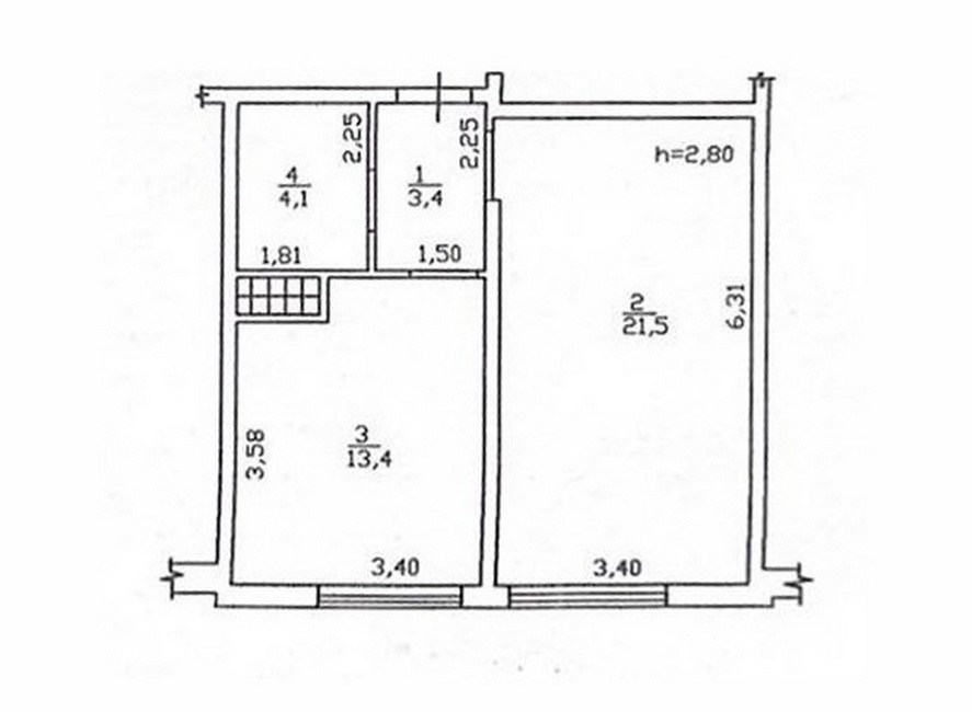Однокімнатна квартира на Говорова (Добровольців) вул.