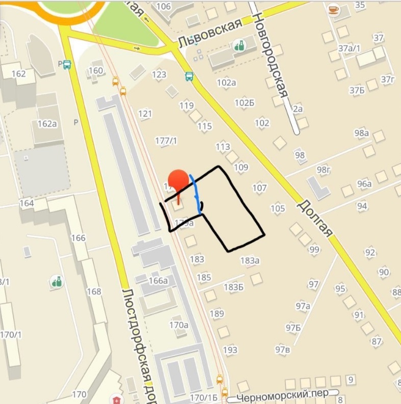 Land plot on Lustdorfska road, ul.