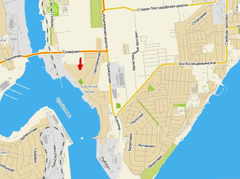 Polling station in Burlacha Balka