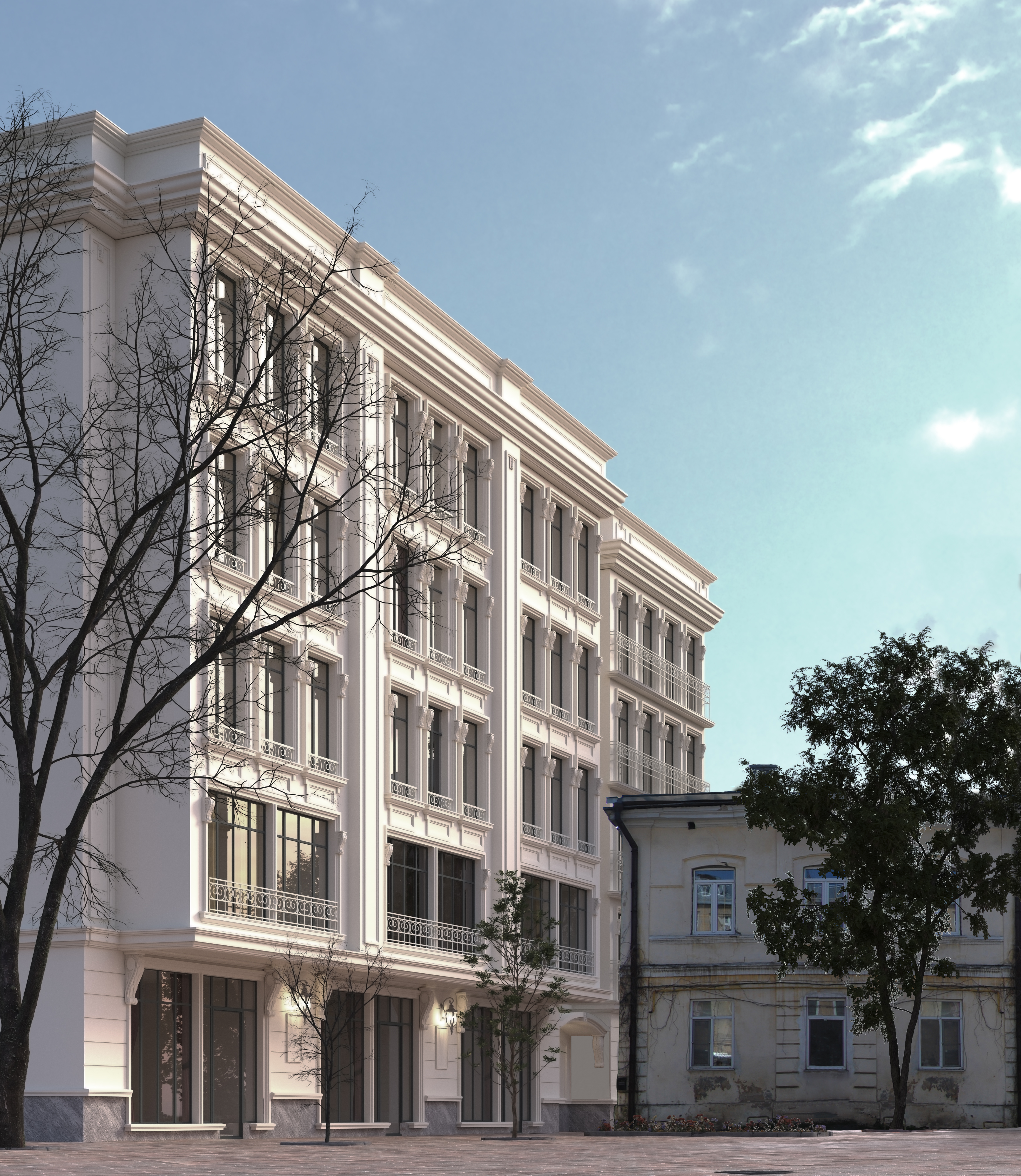 An ideal location for the construction of a new hotel building.